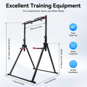 Adjustable Freestanding Pull Up BarStation| 200kg Load