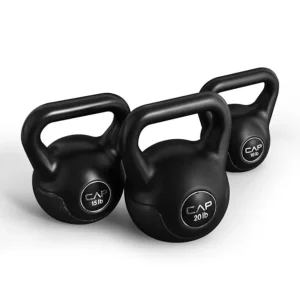 Kettlebell Set 10 lb 15 lb 20 lb Vinyl-Coated Kettlebells for Strength Training