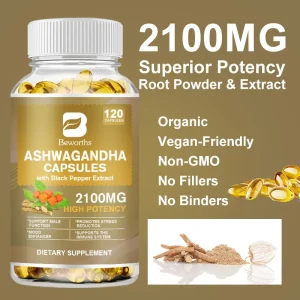 Ashwagandha Root Extract- Improve Sleep Quality, Relieve Anxiety