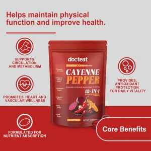 Cayenne Pepper 12-in-1 – for Cardiovascular & Antioxidant Health